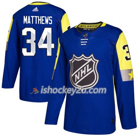 Toronto Maple Leafs Trøje Auston Matthews 34 2018 NHL All-Star Atlantic Division Adidas Royal Blå Authentic